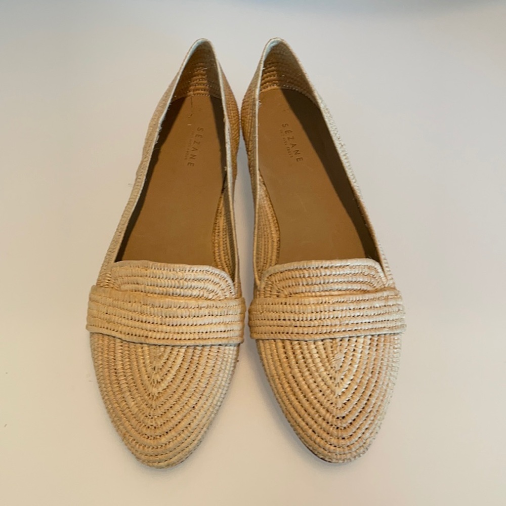 Sezane raffia loafers